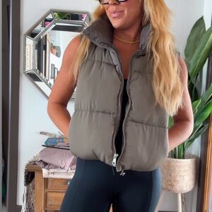 Gray Puffer Vest
